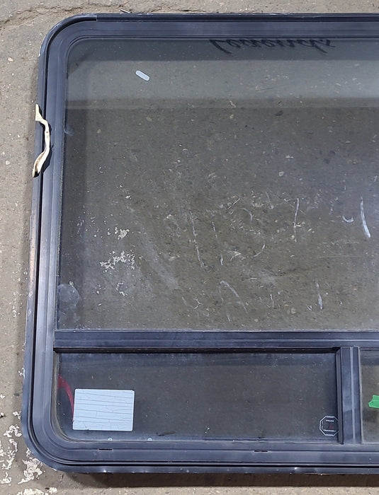Used Black Radius Emergency Opening Window : 47 1/2" W x 35 1/4" H x 1 3/4" D
