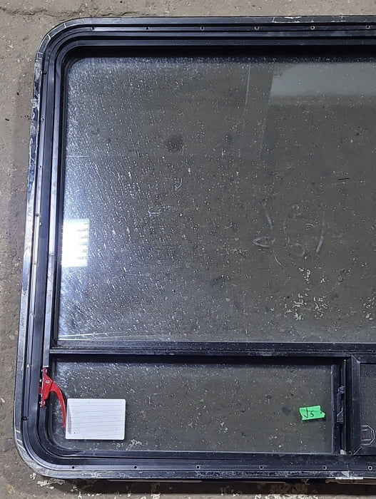 Used Black Radius Emergency Opening Window : 47 1/2" W x 35 1/4" H x 1 3/4" D