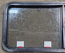 Used Black Radius Emergency Opening Window : 47 1/4" W x 21 1/4" H x 1 3/4" D - Young Farts RV Parts