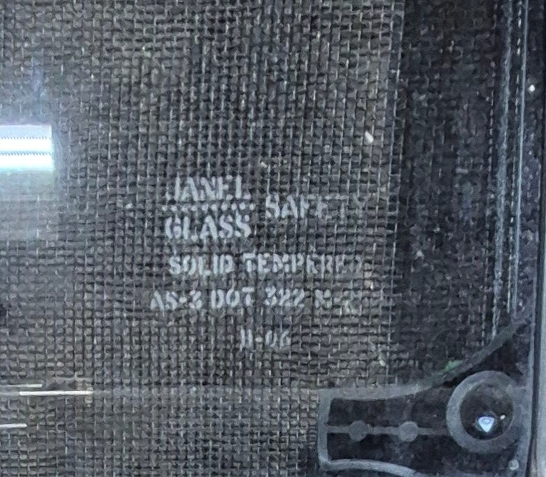 Used Black Radius Emergency Opening Window : 47 1/4" W x 21 1/4" H x 1 3/4" D