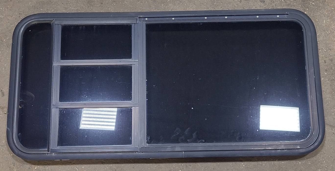 Black Radius Emergency Opening Window : 47 1/4" W x 22 1/2" H x 1 3/4" D