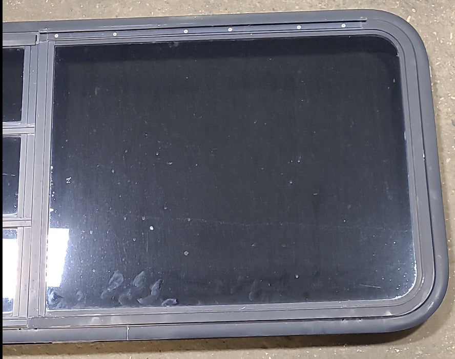 Black Radius Emergency Opening Window : 47 1/4" W x 22 1/2" H x 1 3/4" D
