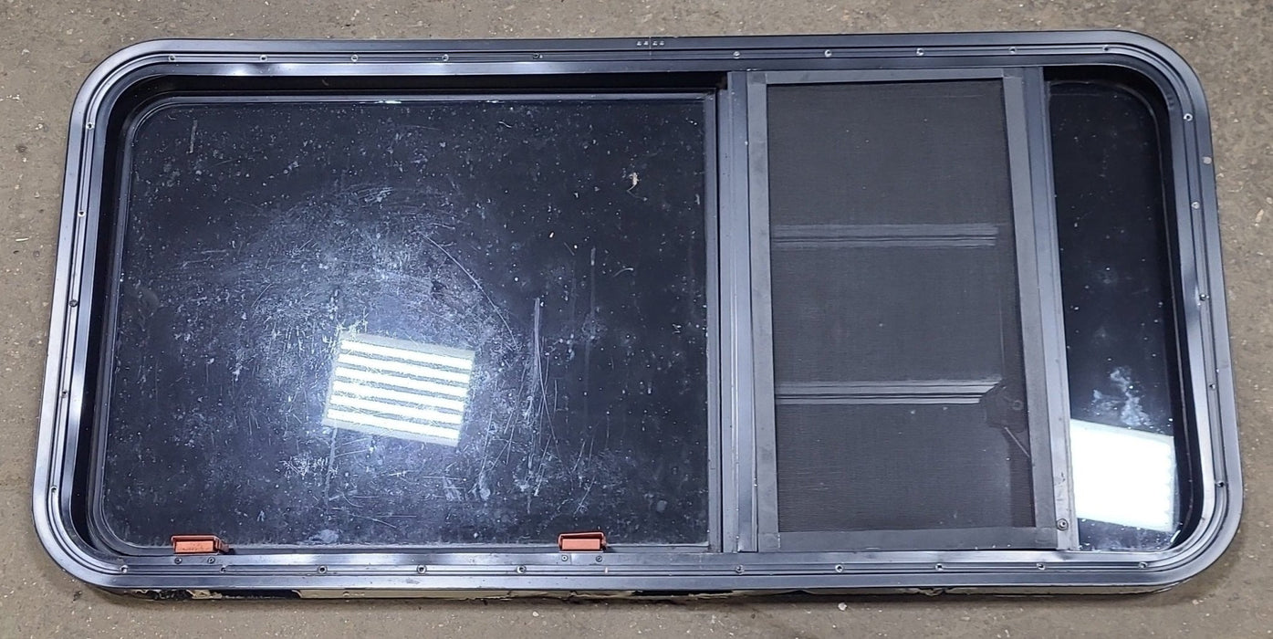 Black Radius Emergency Opening Window : 47 1/4" W x 22 1/2" H x 1 3/4" D
