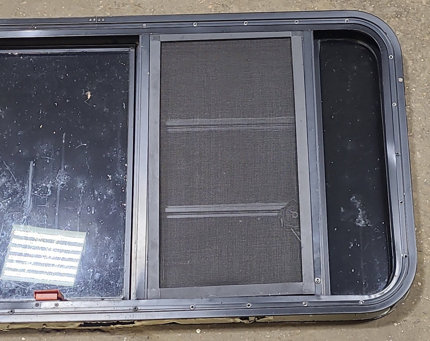 Black Radius Emergency Opening Window : 47 1/4" W x 22 1/2" H x 1 3/4" D