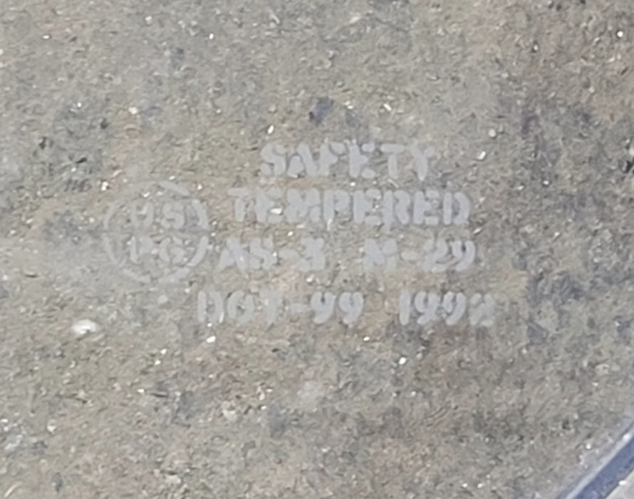 Used Black Radius Emergency Opening Window : 47 1/4" W x 25 1/2" H x 1" - Young Farts RV Parts