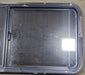 Used Black Radius Emergency Opening Window : 47 5/8" W x 21 1/2" H x 1 7/8" D - Young Farts RV Parts