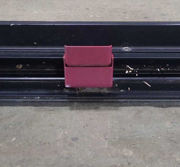 Used Black Radius Emergency Opening Window : 48 1/2" W x 21 3/4" H x 1 3/4" D