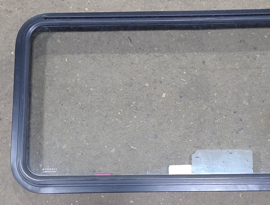 Used Black Radius Emergency Opening Window : 48 1/2" W x 21 3/4" H x 1 3/4" D