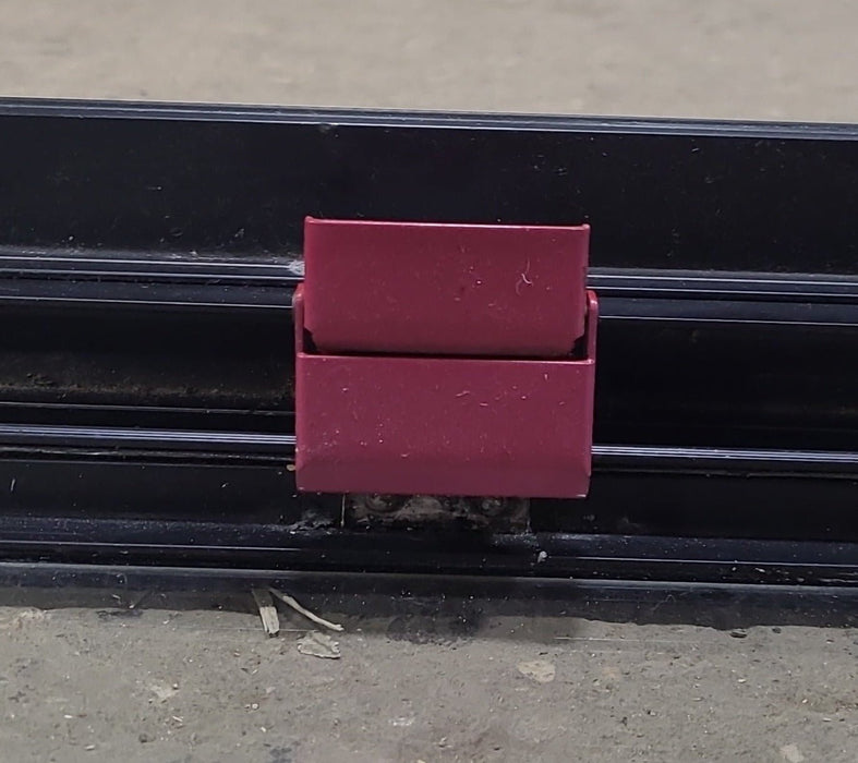 Used Black Radius Emergency Opening Window : 48 1/2" W x 21 3/4" H x 1 3/4" D