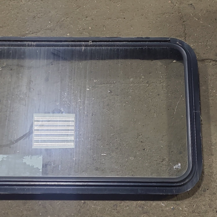 Used Black Radius Emergency Opening Window : 48 1/2" W x 22" H x 1 3/4" D