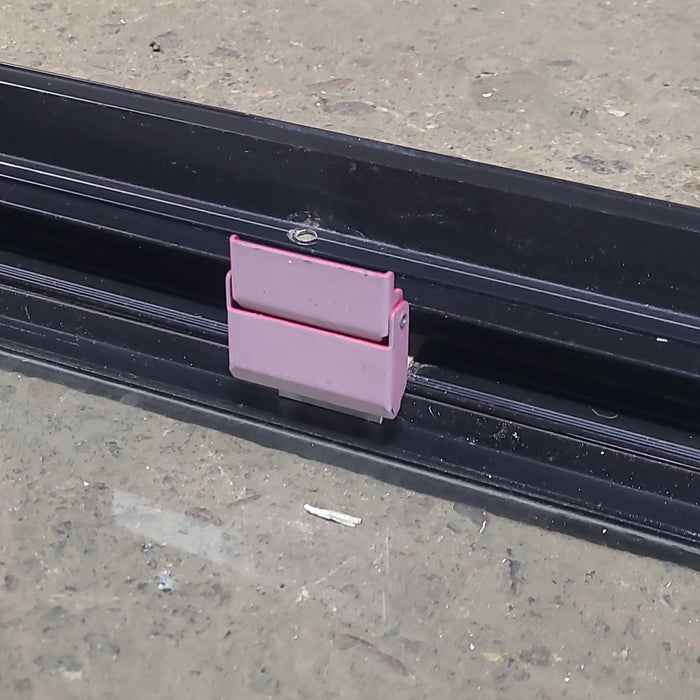 Used Black Radius Emergency Opening Window : 48 1/2" W x 22" H x 1 3/4" D