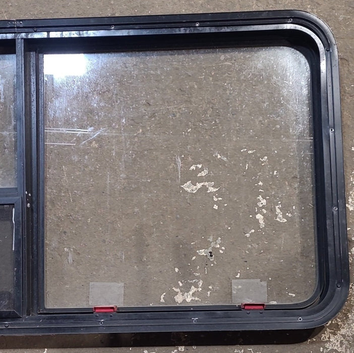 Used Black Radius Emergency Opening Window : 53 1/2" W x 25 1/2" H x 1 7/8" D
