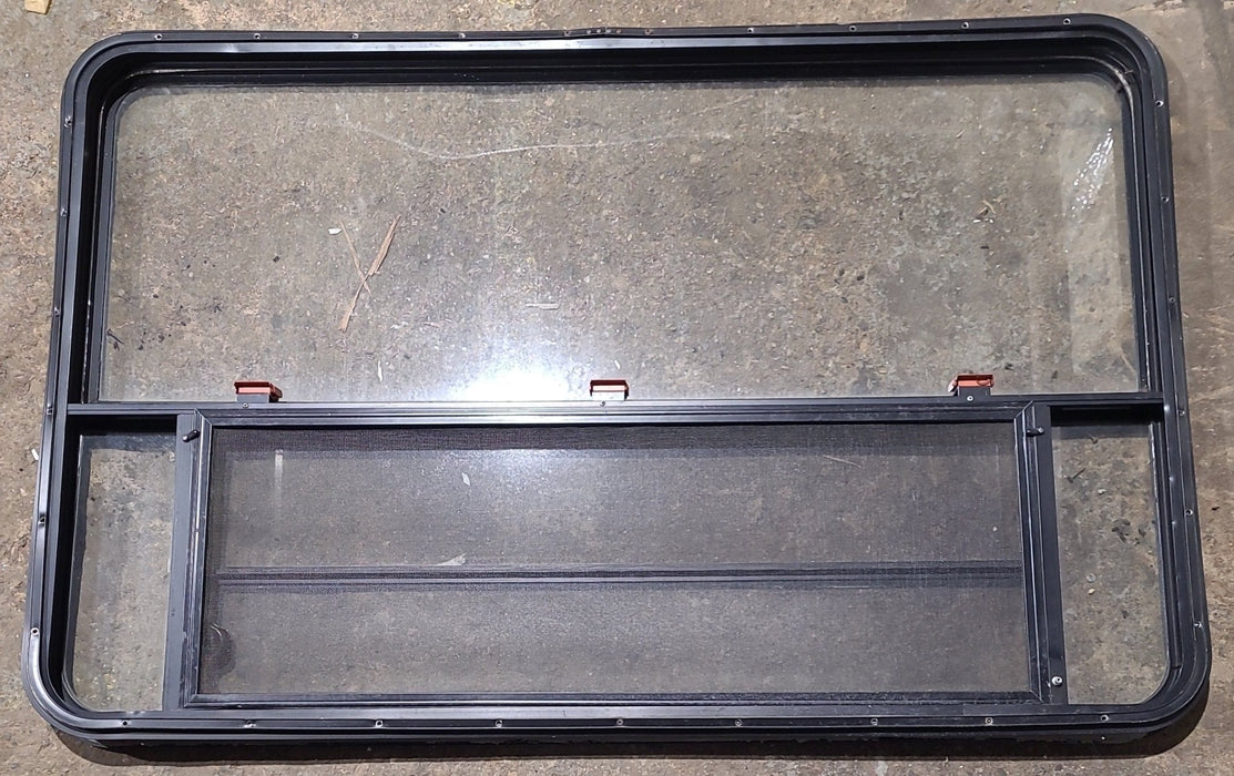Used Black Radius Emergency Opening Window : 53 1/2" W x 34 3/4" H x 1 1/4" D