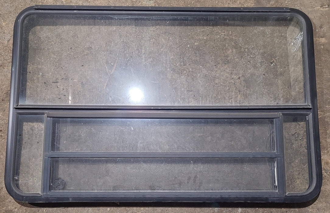 Used Black Radius Emergency Opening Window : 53 1/2" W x 34 3/4" H x 1 1/4" D