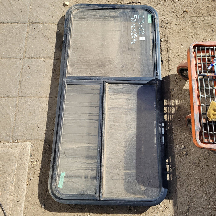 Used Black Radius Emergency Opening Window : 53 1/2 X 25 1/2 X 2" D