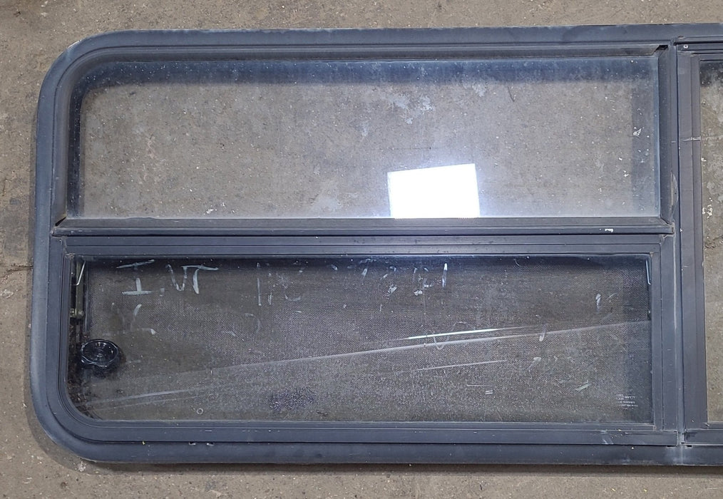 Used Black Radius Emergency Opening Window : 59 1/2" W x 21 1/2" H x 1 7/8" D