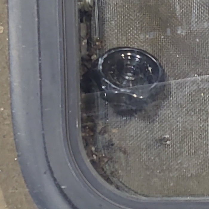 Used Black Radius Emergency Opening Window : 59 1/2" W x 21 1/2" H x 1 7/8" D