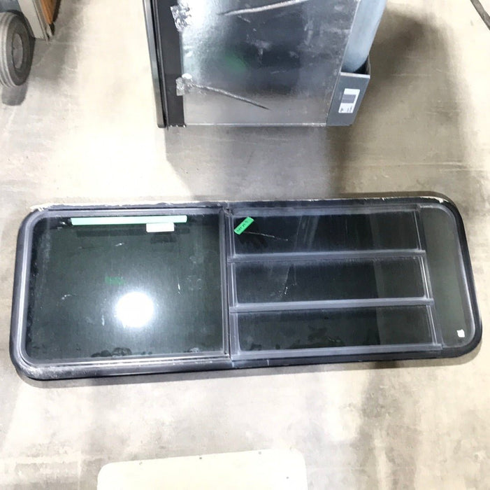 Used Black Radius Emergency Opening Window : 59 1/2" W X 21 3/4" H X 2" D