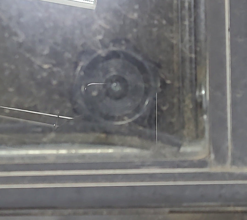 Used Black Radius Emergency Opening Window : 60 3/4" W x 23" H x 1 3/8" D
