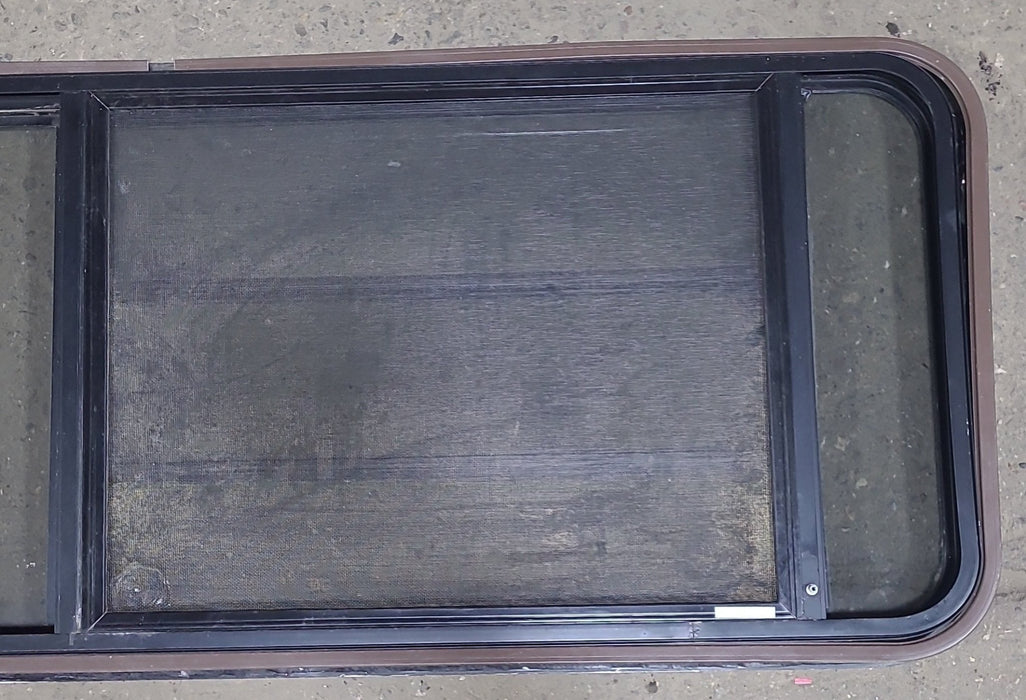 Used Black Radius Emergency Opening Window : 60 3/4" W x 23" H x 1 3/8" D