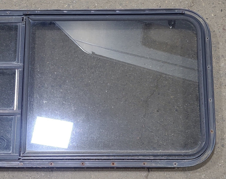 Used Black Radius Emergency Opening Window : 60 3/4" W x 23" H x 1 3/8" D
