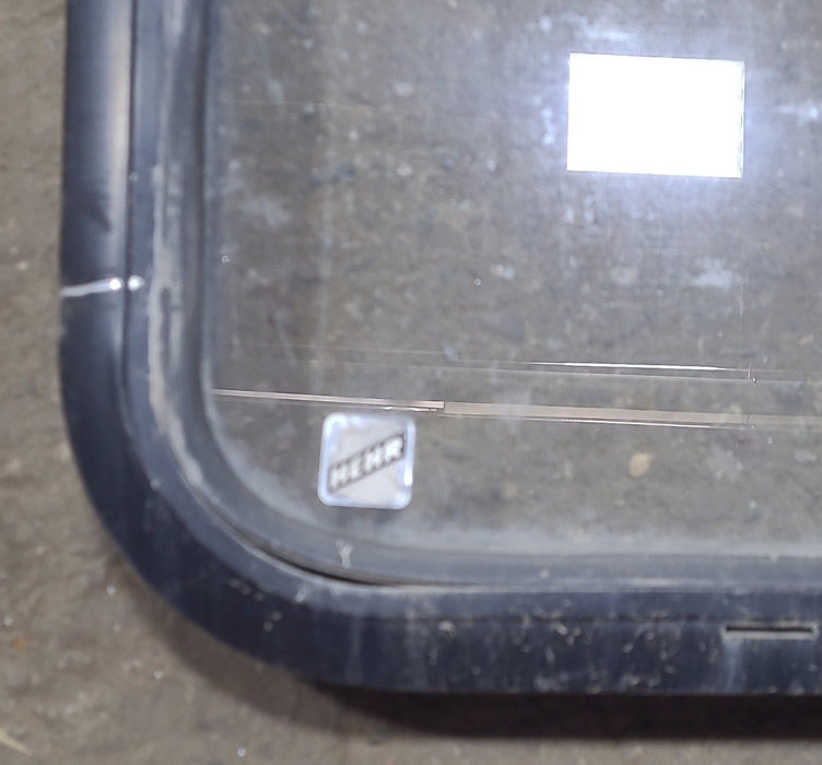 Used Black Radius Emergency Opening Window : 60 3/8" W x 21 3/4" H x 1 3/4" D