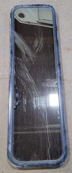 Used Black Radius Non-Opening Window : 16 3/4" W X 59 1/2" H X 1 7/8" D