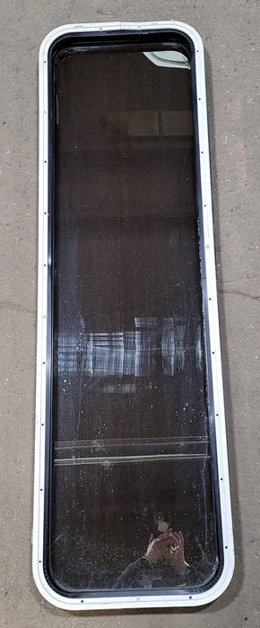 Used Black Radius Non-Opening Window : 16 3/4" W X 59 1/2" H X 1 7/8" D