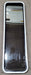 Used Black Radius Non-Opening Window : 16 3/4" W X 59 1/2" H X 1 7/8" D - Young Farts RV Parts