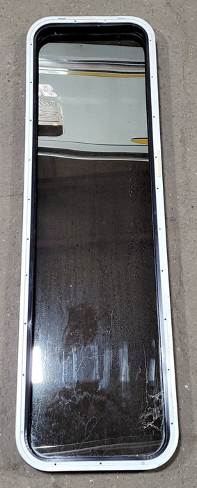 Used Black Radius Non-Opening Window : 16 3/4" W X 59 1/2" H X 1 7/8" D