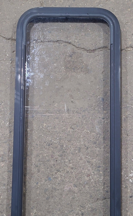 Used Black Radius Non Opening Window : 17 1/2" W x 47 1/2" H x 1 1/4" D