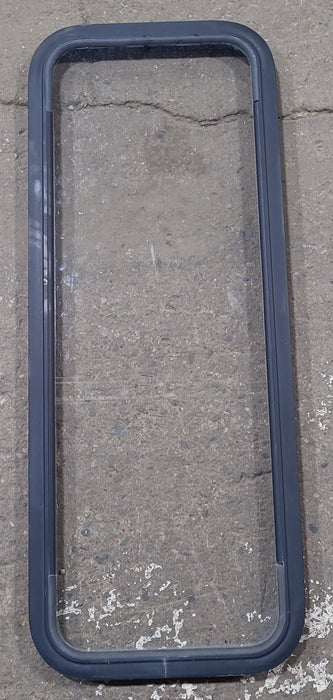 Used Black Radius Non Opening Window : 17 1/2" W x 47 1/2" H x 1 1/4" D