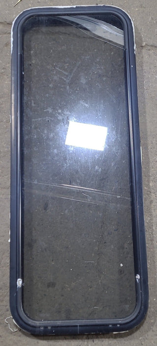 Used Black Radius Non Opening Window : 17 1/4" W x 47 1/2" H x 1 7/8" D