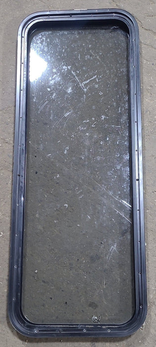 Used Black Radius Non Opening Window : 17 1/4" W x 47 1/2" H x 1 7/8" D