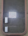Used Black Radius Non Opening Window : 17 3/4" W x 39 3/4" H x 1 3/8" D - Young Farts RV Parts