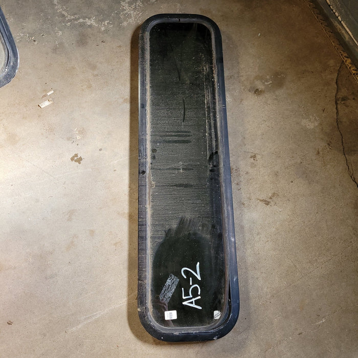 Used Black Radius Non-Opening Window : 17 3/4 X 47 3/4 X 2" D