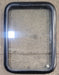 Used Black Radius Non Opening Window : 18 1/4" W x 25 3/4" H x 1 3/4" - Young Farts RV Parts