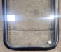 Used Black Radius Non Opening Window : 18 1/4" W x 25 3/4" H x 1 3/4" - Young Farts RV Parts