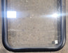 Used Black Radius Non Opening Window : 18 1/4" W x 25 3/4" H x 1 3/4" - Young Farts RV Parts