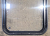 Used Black Radius Non Opening Window : 18 1/4" W x 25 3/4" H x 1 3/4" - Young Farts RV Parts