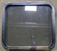 Used Black Radius Non Opening Window : 23 1/2" W x 21 1/2" H x 1 3/4" D - Young Farts RV Parts