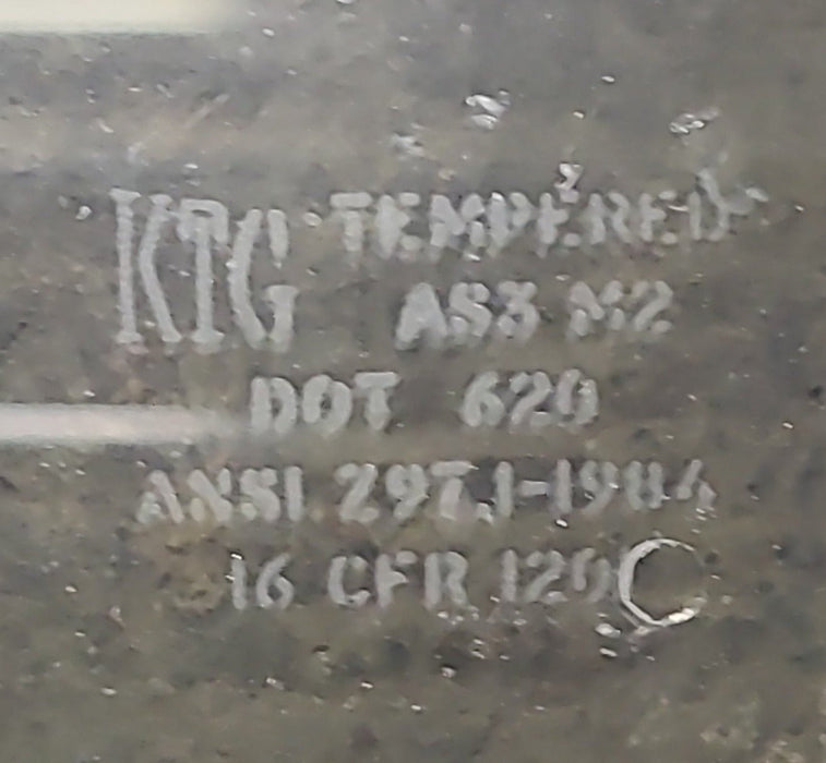 Used Black Radius Non Opening Window : 23 1/2" W x 21 1/2" H x 1 3/4" D - Young Farts RV Parts