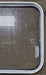 Used Black Radius Non Opening Window : 23 1/2" W x 21 3/4" H x 1 5/8" D - Young Farts RV Parts