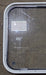 Used Black Radius Non Opening Window : 23 1/2" W x 21 3/4" H x 1 5/8" D - Young Farts RV Parts