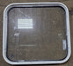 Used Black Radius Non Opening Window : 23 1/2" W x 21 3/4" H x 1 5/8" D - Young Farts RV Parts