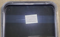 Used Black Radius Non Opening Window : 23 1/2" W x 25 1/2" H x 1 7/8" D - Young Farts RV Parts