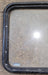 Used Black Radius Non - Opening Window : 23 1/4" W x 21 1/2" H x 1 7/8" D - Young Farts RV Parts