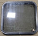 Used Black Radius Non-Opening Window : 23 1/4" W X 21 3/4" H X 1 3/8" D - Young Farts RV Parts