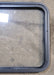 Used Black Radius Non Opening Window : 23 1/4" W x 21 3/4" H x 1 7/8" - Young Farts RV Parts