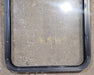 Used Black Radius Non Opening Window : 23 1/4" W x 34 3/4" H x 1 7/8" - Young Farts RV Parts